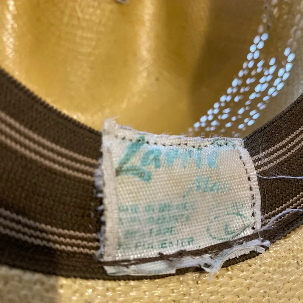 Stylish Tan Cowboy Western unisex  Hat with Brown Accents - Picture 8 of 8